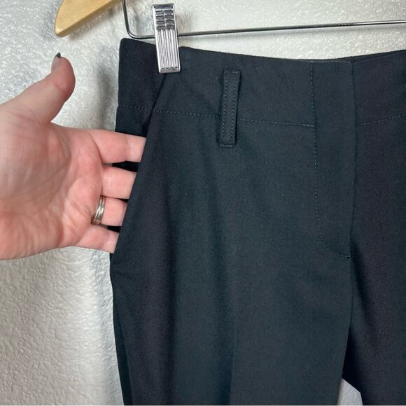 Derek Lam Women’s Solid Black Wool Flare Leg Trouser Pant Size 2 - Picture 4 of 10
